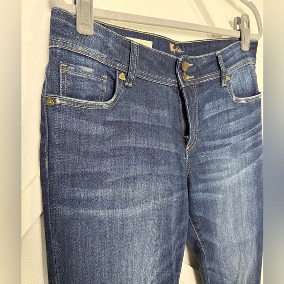 Kut From The Cloth Cameron Cuffed Straight Leg Jean Size 10 - Picture 4 of 12
